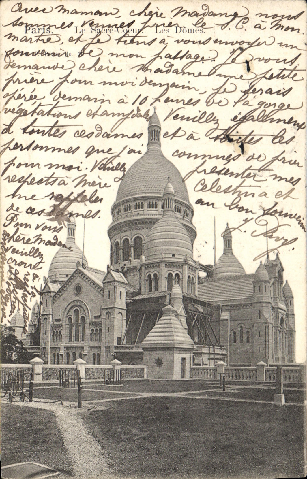 Paris — Le Sacré-Cœur, Les Dômes — Carte postale