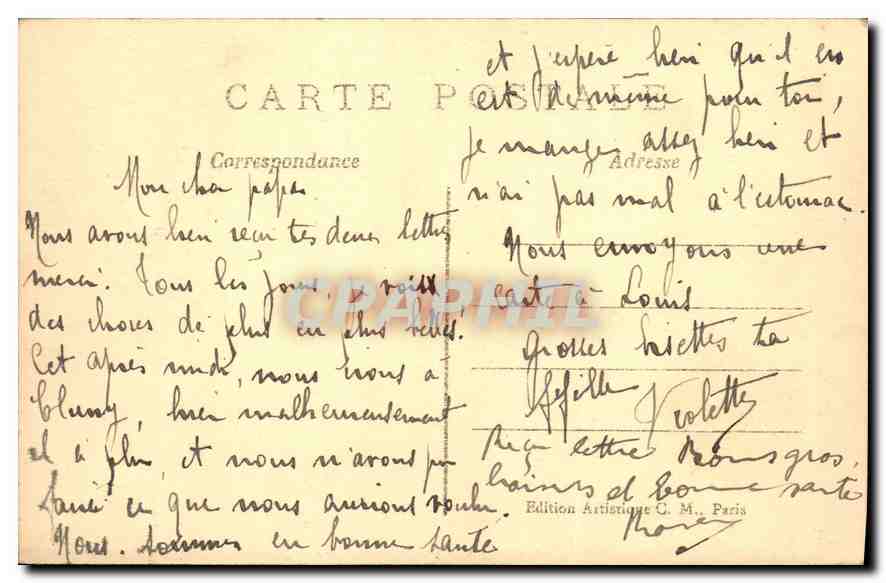 Paris — Église Notre-Dame et Le Pont d'Arcole — Édition Artistique C. M., Paris — Reverso