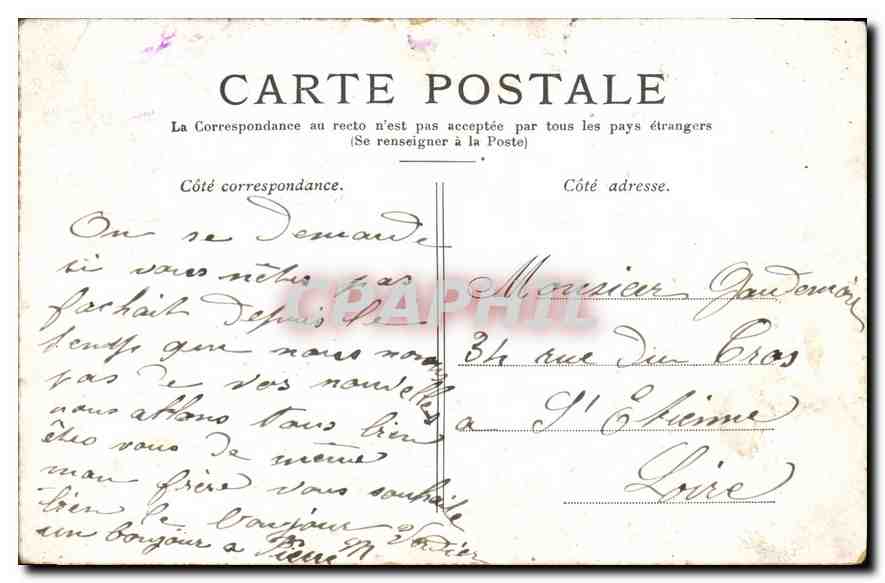CPA Paris Le Grand Palais Champs Elysees  — Rückseite