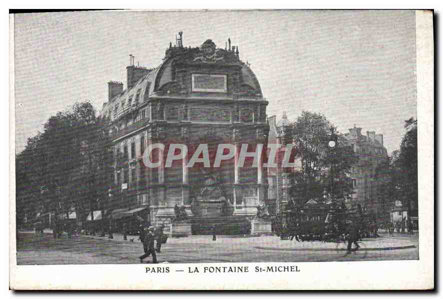 CPA Paris La Fontaine St Michel 