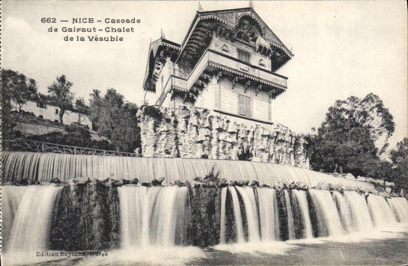 CPA Nice Cascade de Gairaut Chalet de la Vesubie 