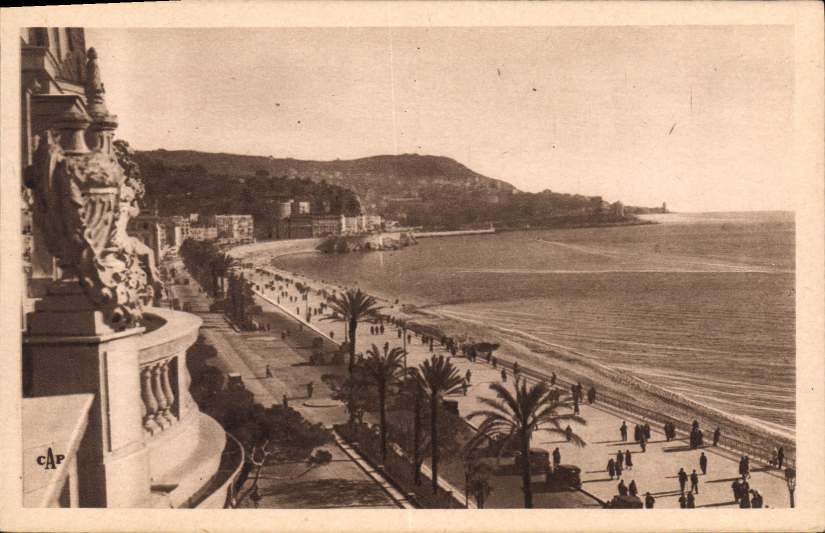 CPA Nice La Promenade prise de l'Hotel Ruhl 