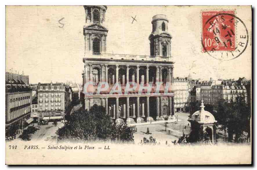 CPA Paris Saint Sulpice et la Place 