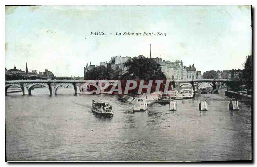 CPA Paris La Seine au Pont Neuf 