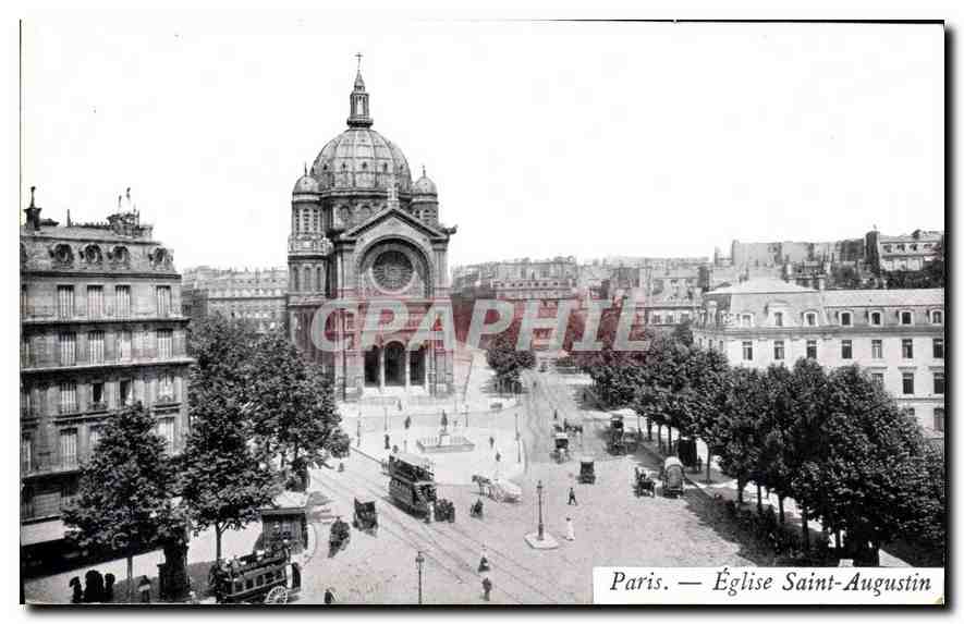 CPA Paris Eglise Saint Augustin 