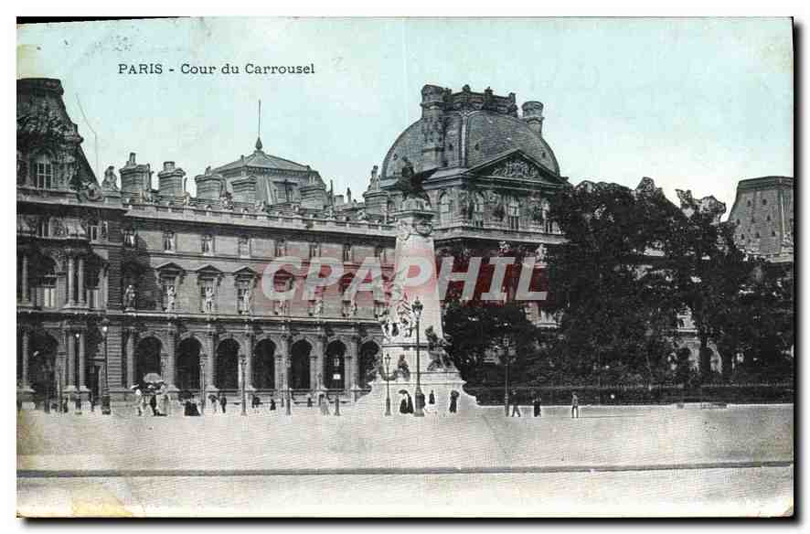 CPA Paris Cour du Carrousel 