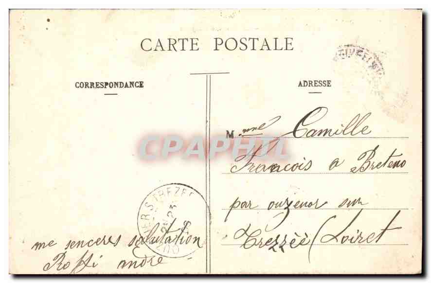CPA Paris La Gare de Lyon  — Rückseite