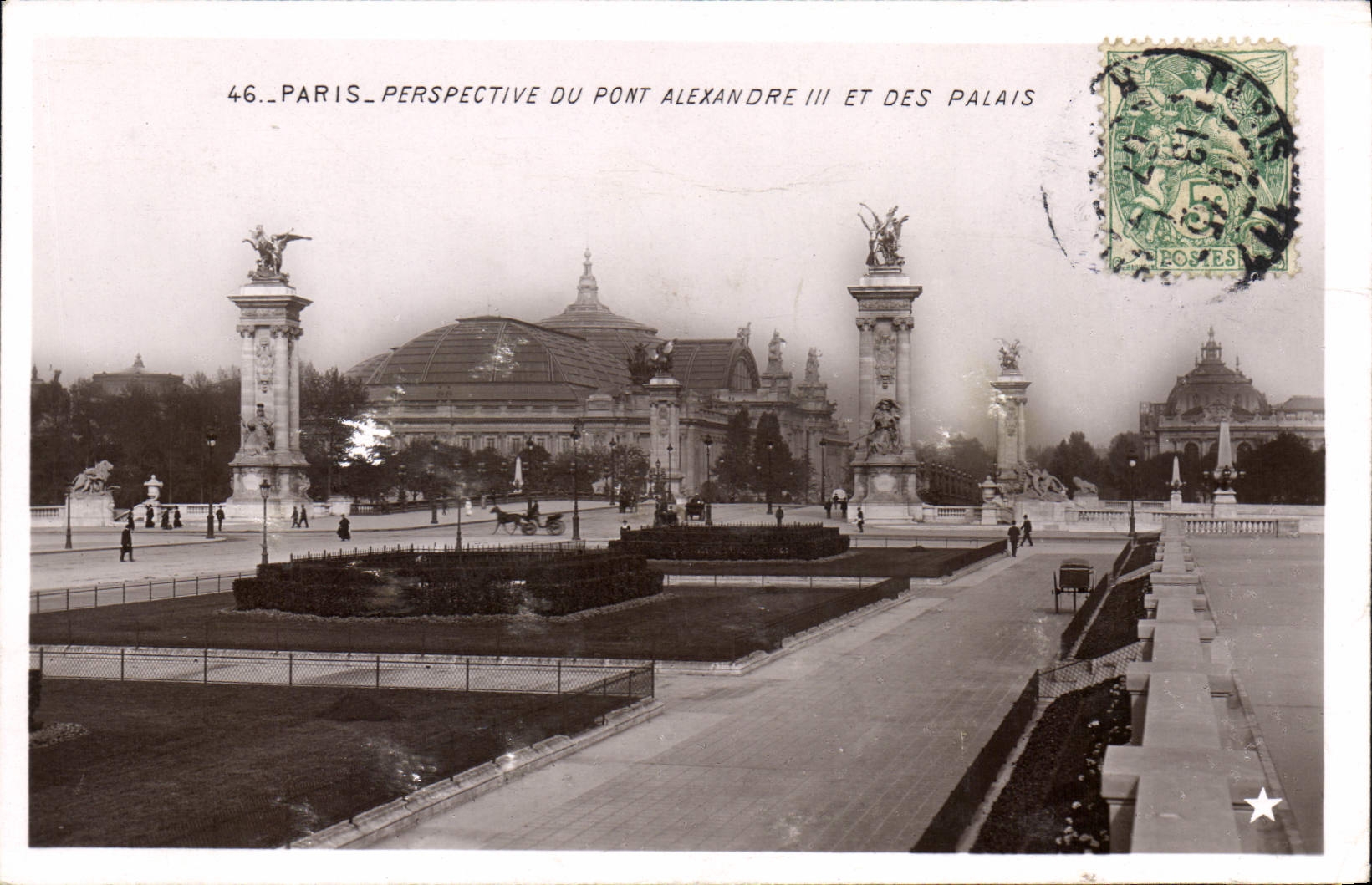CPA Paris Perspective du Pont Alexandre III et des Palais 