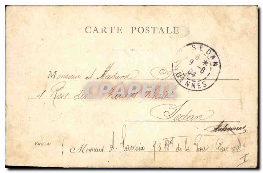 CPA Paris Messonnier  — Verso