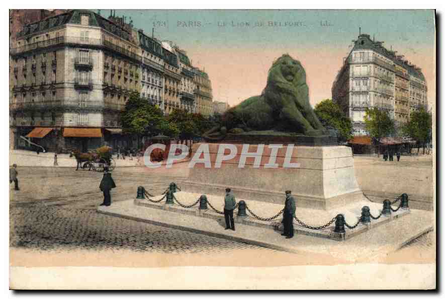 CPA Paris Le Lion et Belfort 