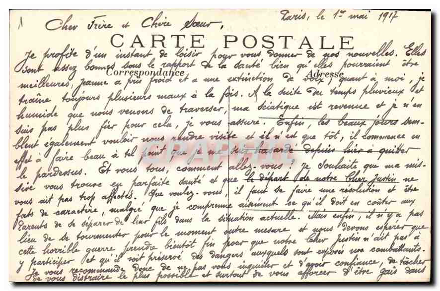 CPA Paris La Place de la Concorde vers les Champs Elysees  — Rückseite