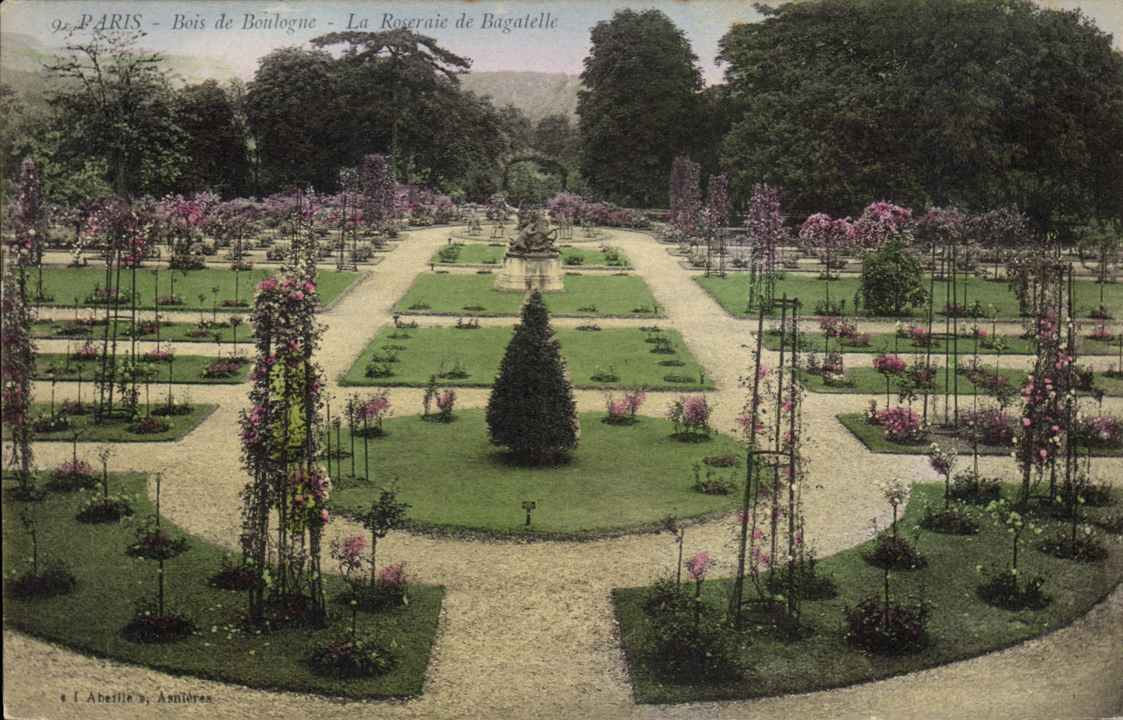 CPA Paris Bois de Boulogne Le Roseraie de Bagutelle 