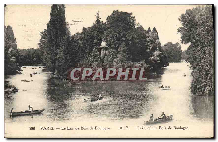 CPA Paris Le Lac du Bois de Boulogne 