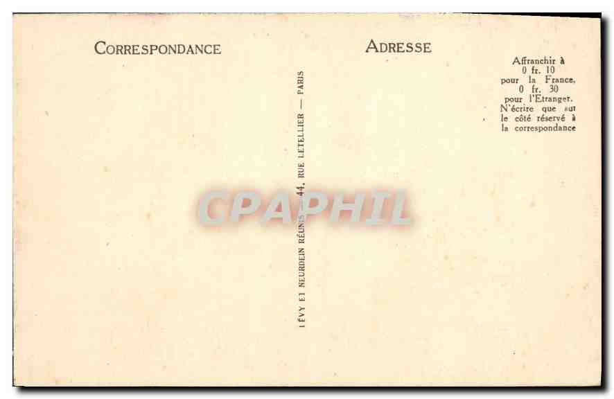 CPA Paris Le Bois de Boulogne La Cascade  — Verso