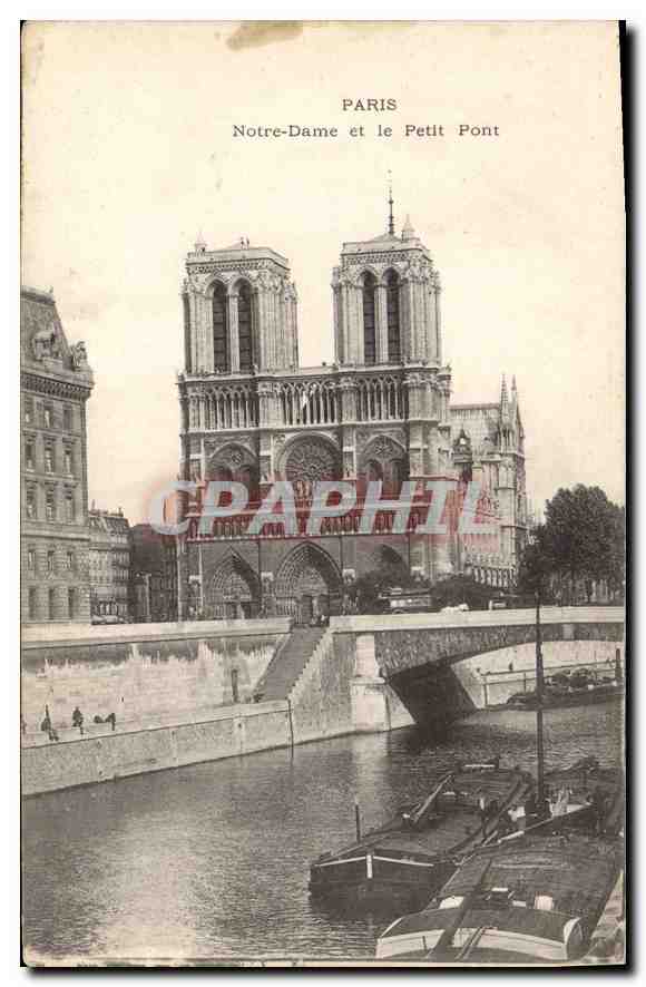 CPA Paris Notre Dame et le Petit Pont 