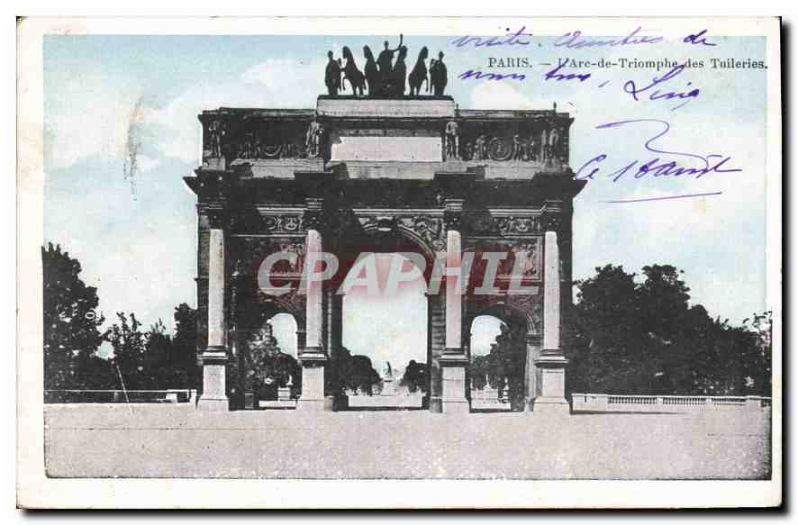 CPA Paris l'Arc de Triomphe des Tuilleries 
