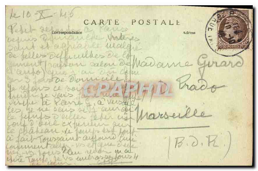 CPA Paris La Sainte Chapelle Oratoire de Saint Louis  — Rückseite