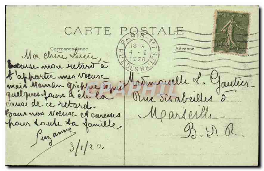 CPA Paris Palais de justice et Ste Chapelle cette derniere construite en 1245 sur l'ordre de St Loui — Rückseite