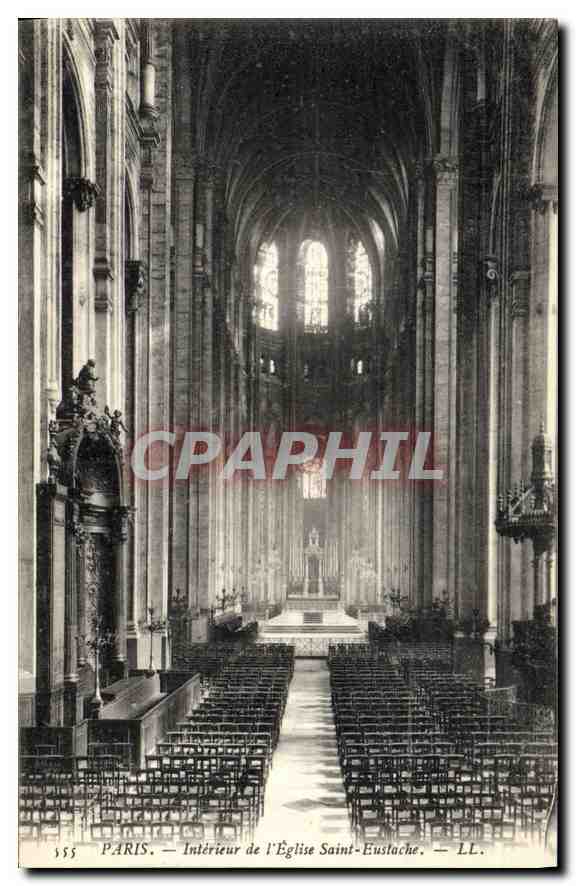 CPA Paris Interieur de l'eglise Saint Eustache 