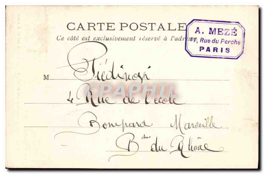 CPA Paris Eglise St Germain des Pres vue prise de la Rue de Rennes  — Rückseite