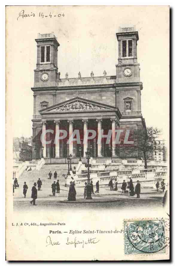 CPA Paris Eglise Saint Vincent de Paul 