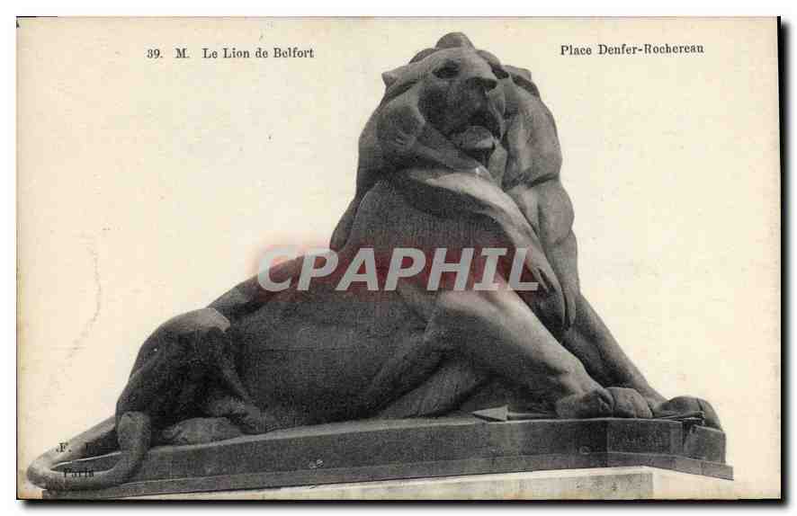 CPA Le Lion de Belfort Place Denfer Rochereau 