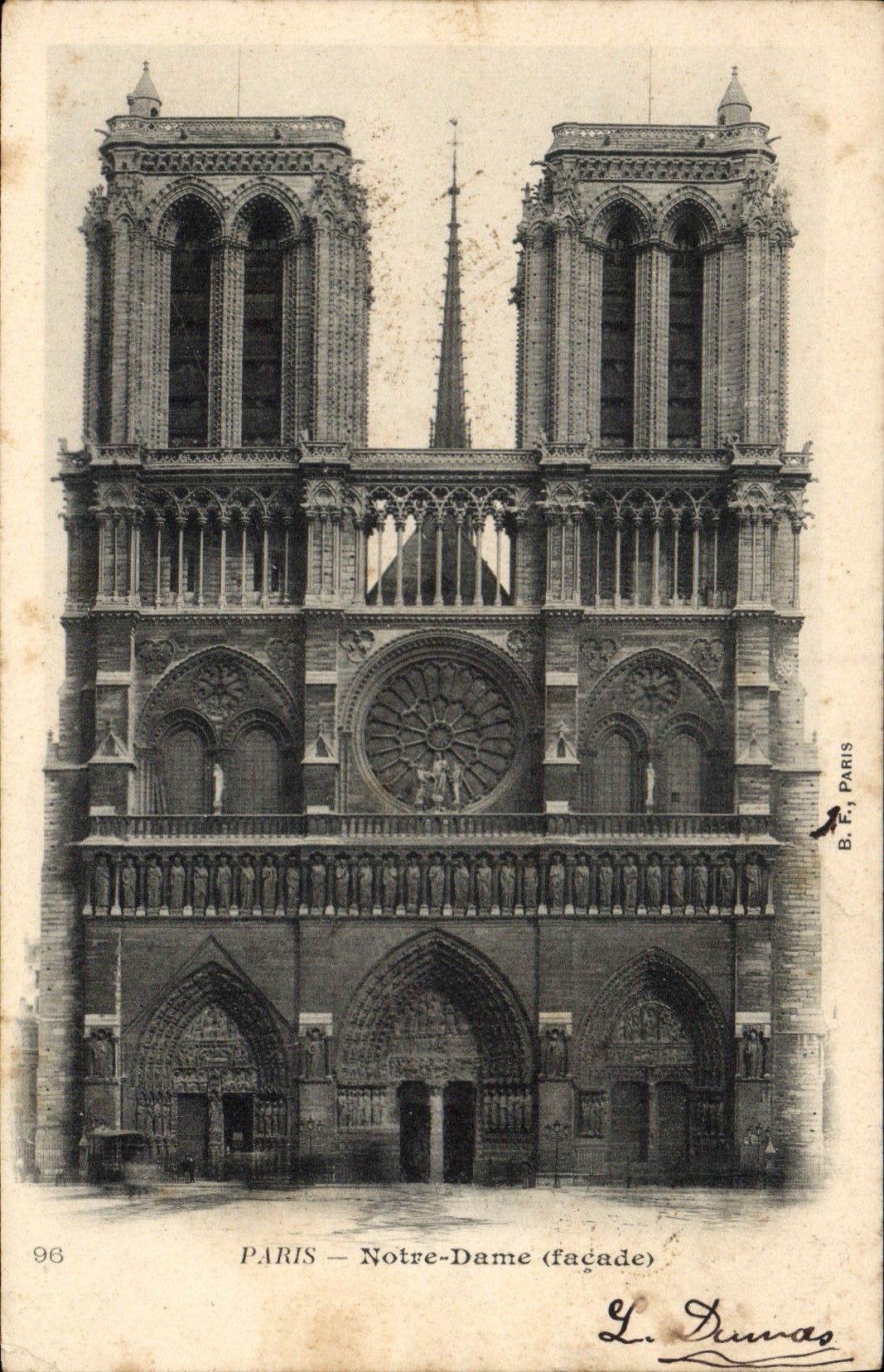 CPA Paris Notre Dame Facade 