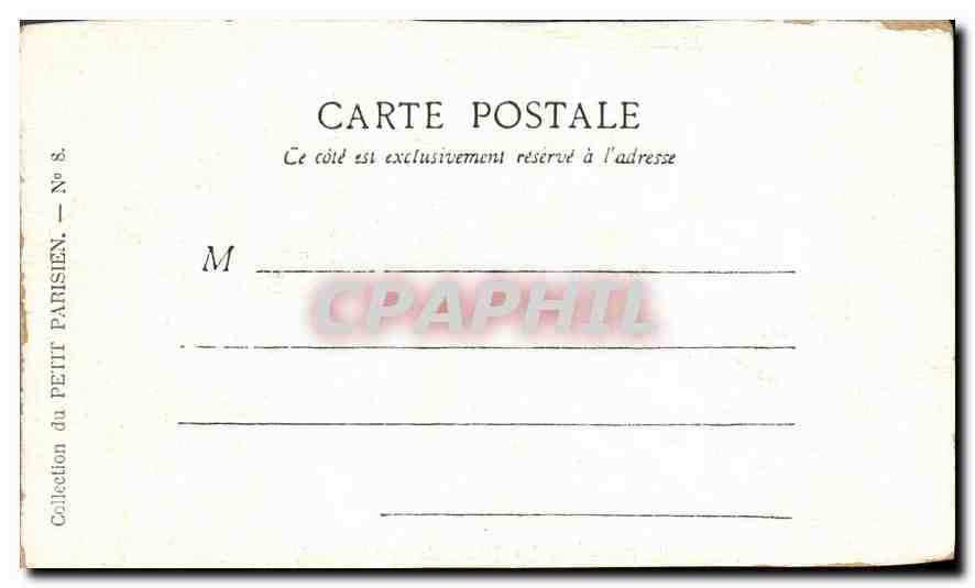 CPA Paris la Place de la Concorde  — Rückseite