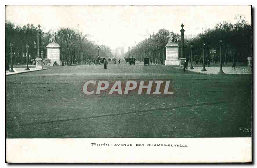 CPA Paris Avenue des Champs Elysees 