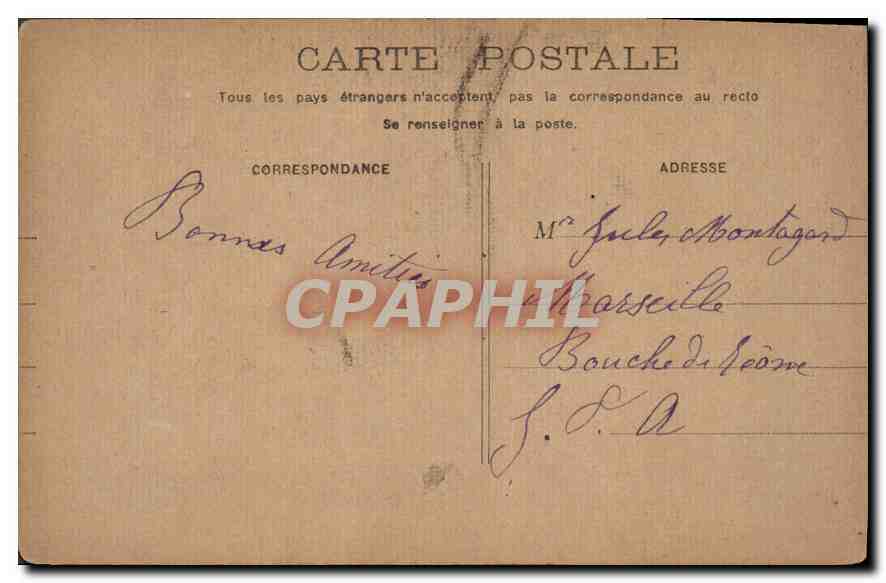 CPA Paris les Buttes Chaumont  — Verso
