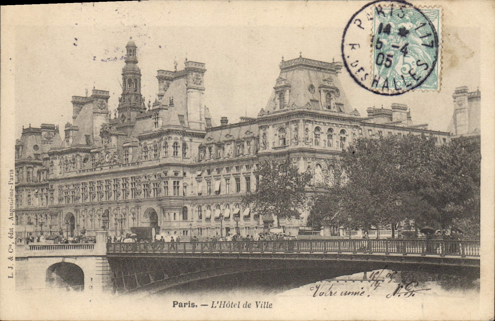 CPA Paris l'hotel de Ville