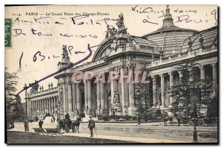 CPA Paris le Grand Palais des Champs Elysees 