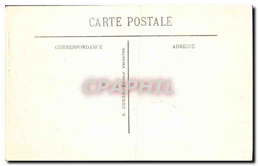 CPA Versailles Allee Royale et Bassin d'Apollon  — Verso