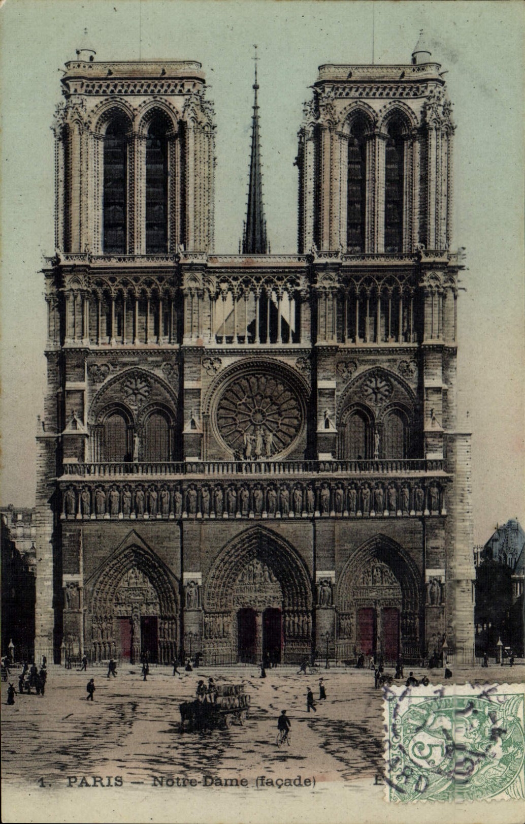 CPA Paris Notre Dame Facade 