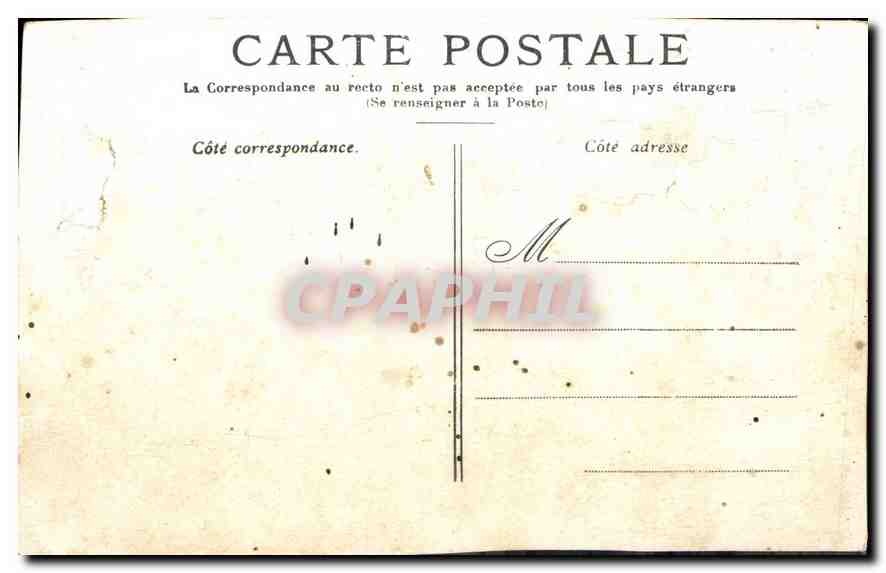 CPA Paris Cour du Carrousel  — Verso