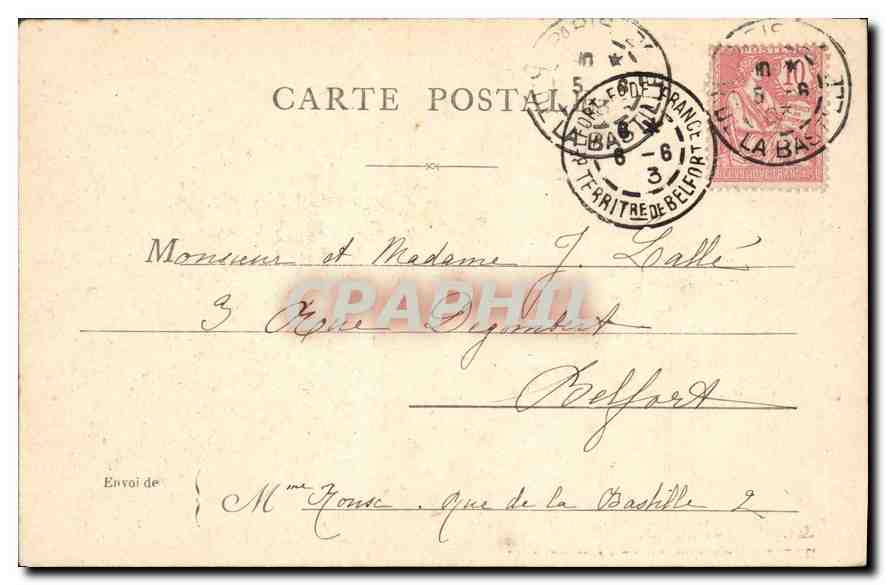 CPA Paris Boulevard de la Madeleine  — Rückseite