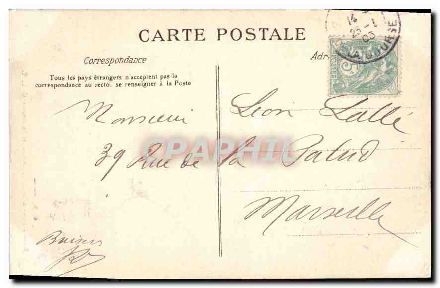 CPA Paris Buttes Chaumont interieur de la Grotte  — Rückseite