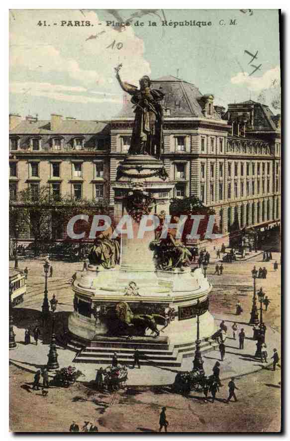 CPA Paris Place de la Republique 