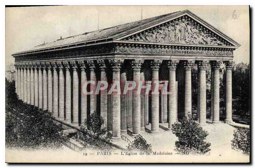 CPA Paris l'Eglise de la Madeleine 