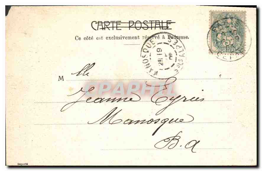 CPA Paris Pont d'Arcole et l'hotel de Ville  — Rückseite