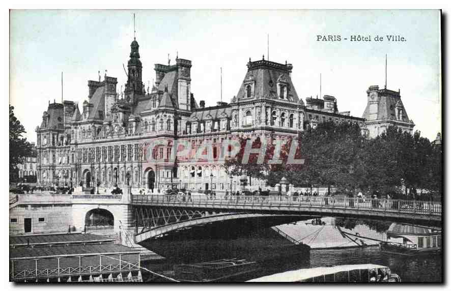 CPA Paris hotel de Ville 