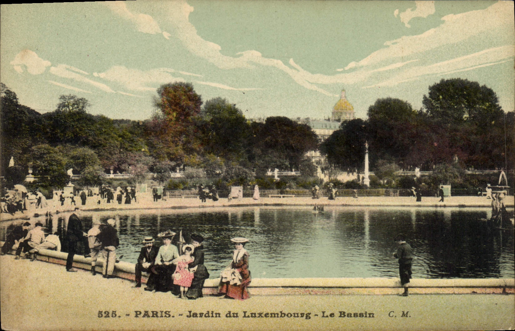 CPA Paris Jardin du Luxembourg le Bassin 