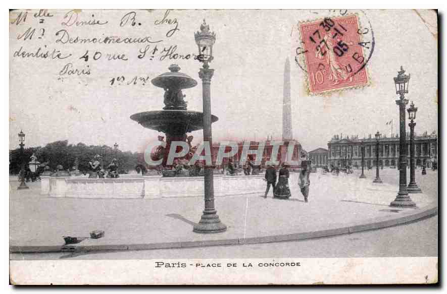 CPA Paris Place de la Concorde 