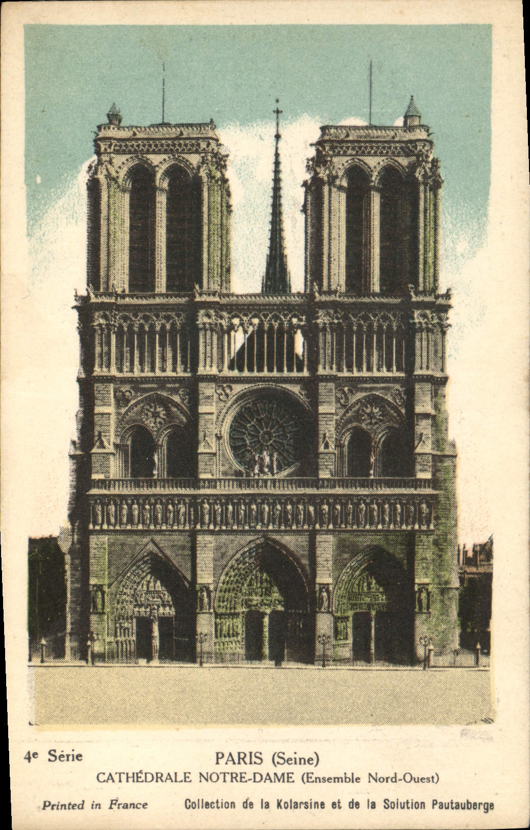 CPA Paris Seine Cathedrale Notre Dame Ensemble Nord Ouest 