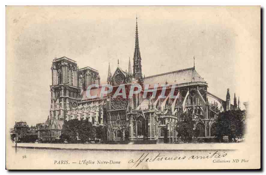 CPA Paris l'Eglise Notre Dame 