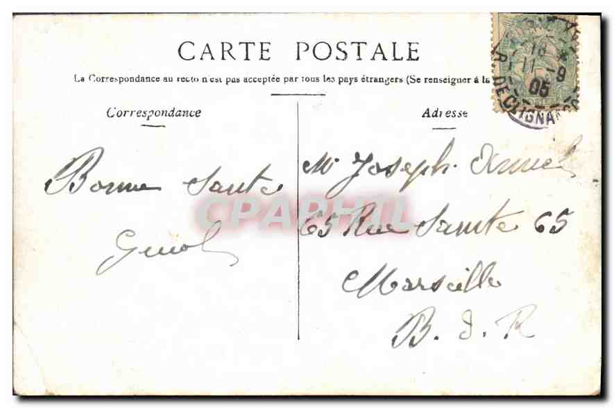CPA Paris Arc de Triomphe du Carrousel  — Rückseite