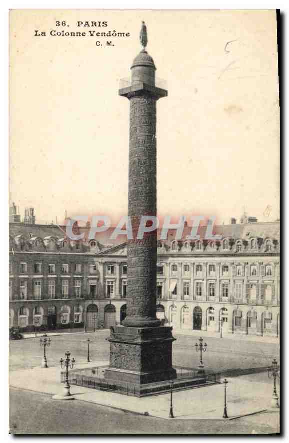 CPA Paris la Colonne Vendome 
