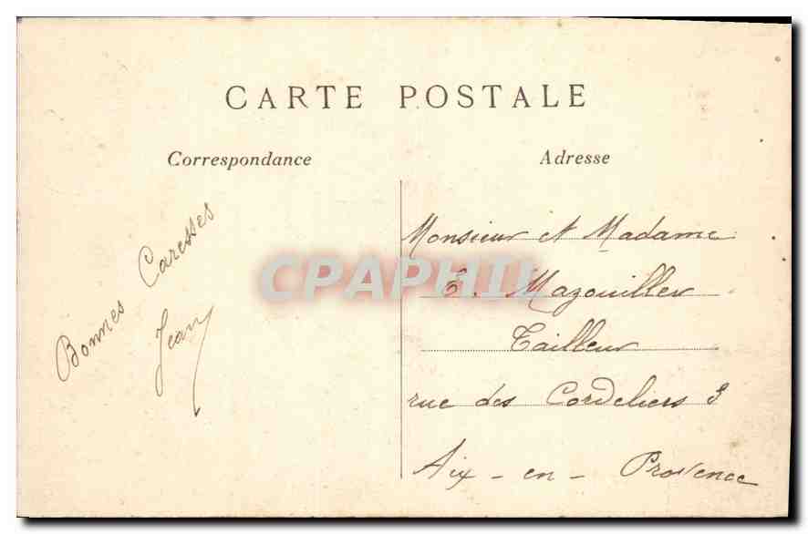 CPA Paris la Chambre des Deputes  — Verso