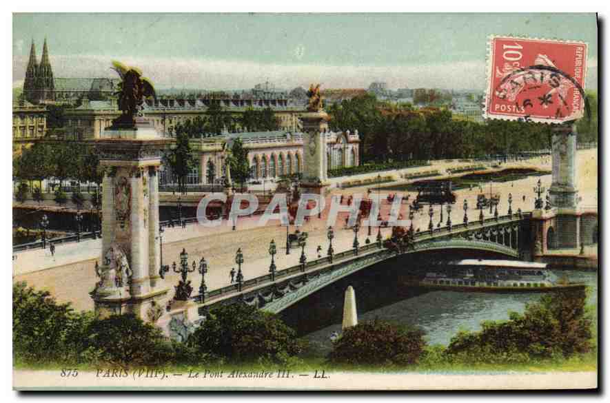 CPA Paris VIIIe le Pont Alexandre III 