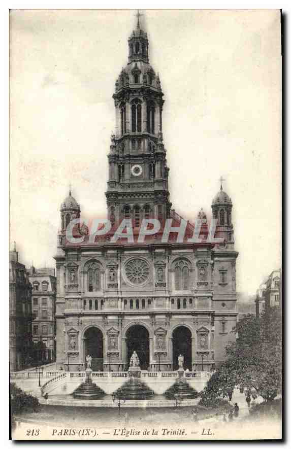 CPA Paris IXe l'Eglise de la Trinite 